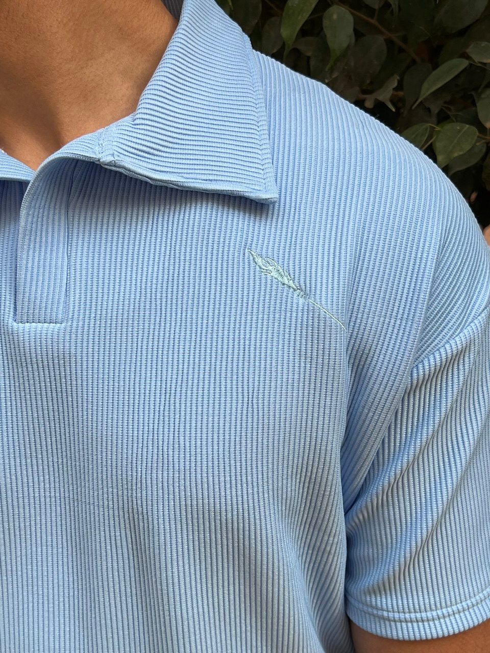 premium cardonne baby blue relaxed polo