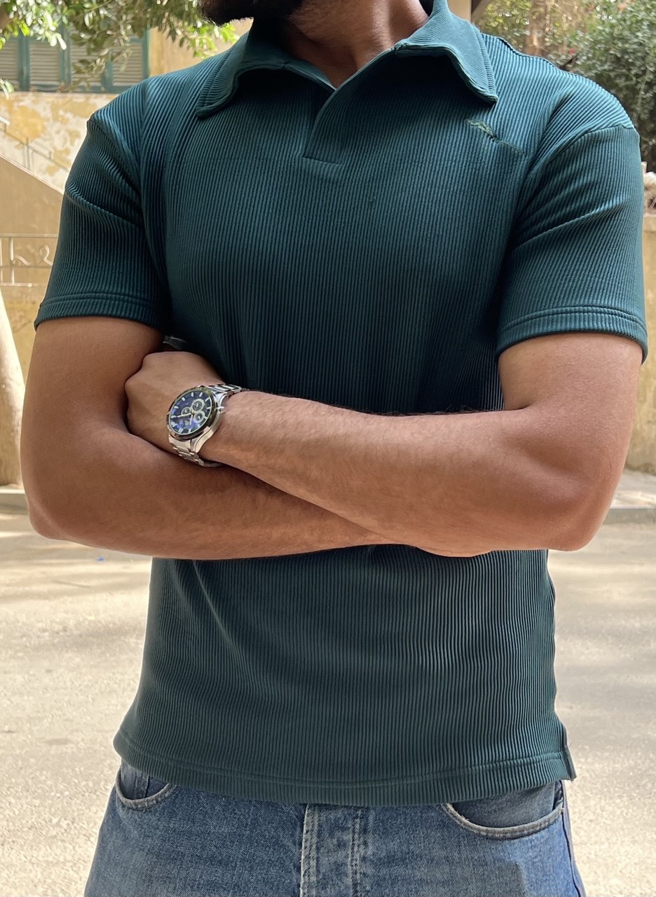 premium cardonne olive green relaxed polo