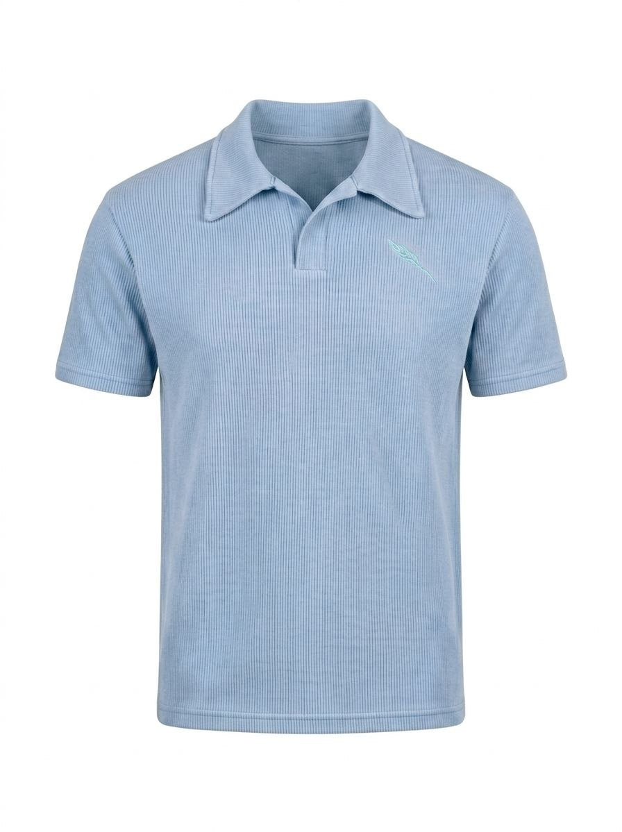 premium cardonne baby blue relaxed polo