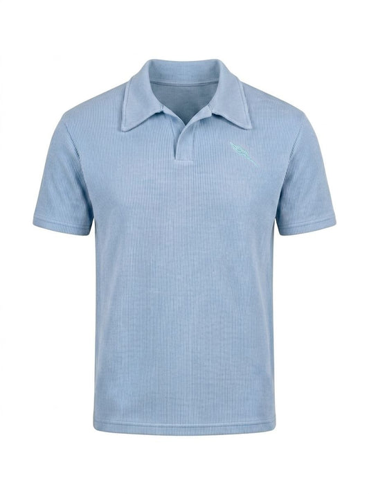 premium cardonne baby blue relaxed polo