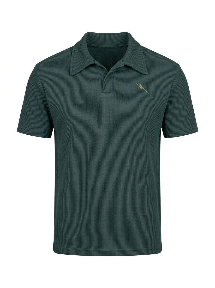 premium cardonne olive green relaxed polo
