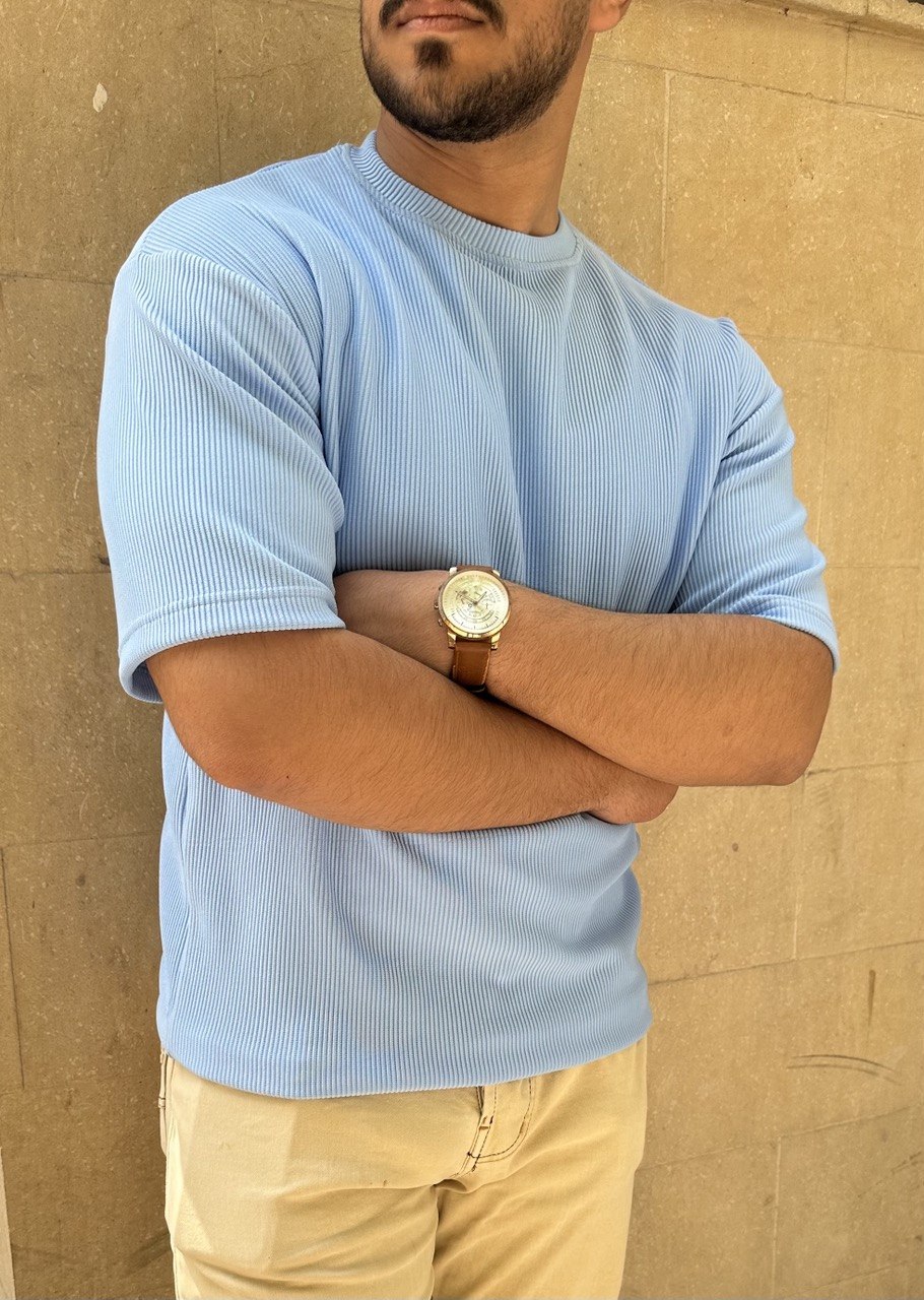Premium cardonne baby blue oversize round