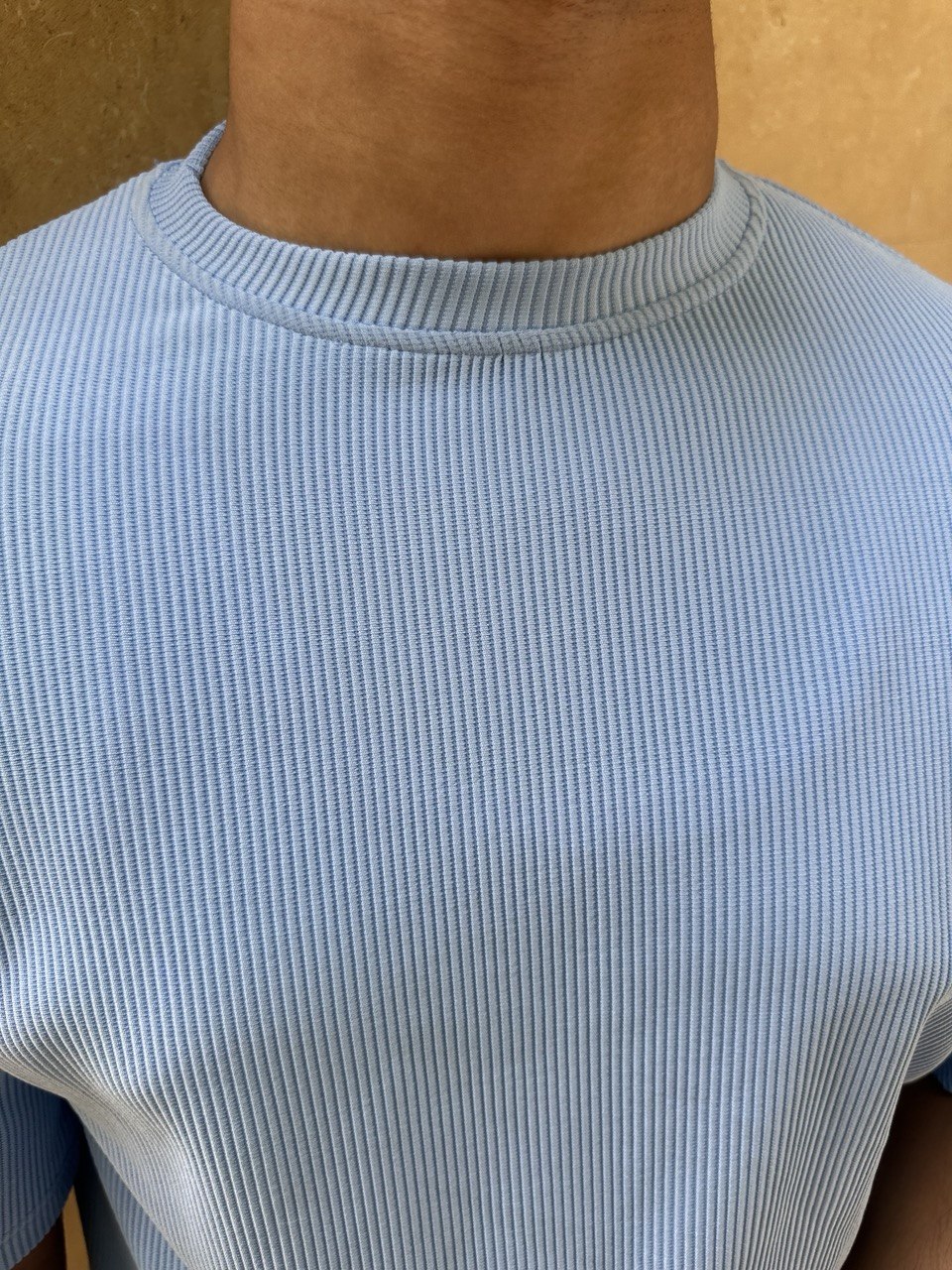 Premium cardonne baby blue oversize round