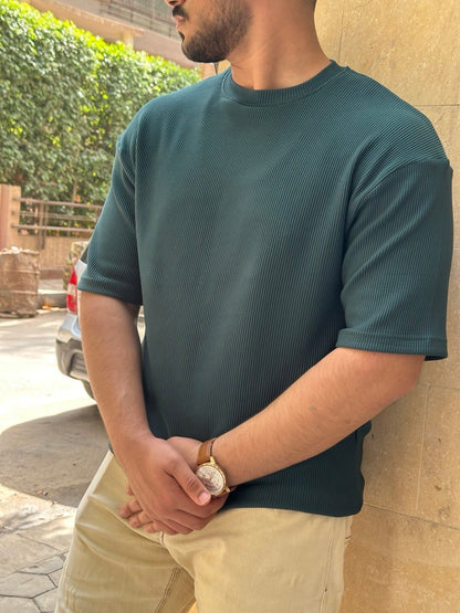 Premium cardonne olive green oversize round