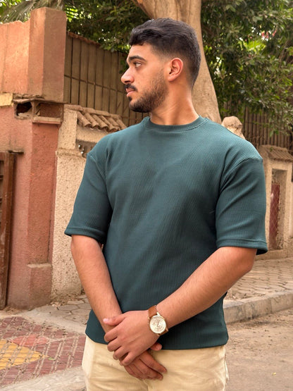Premium cardonne olive green oversize round