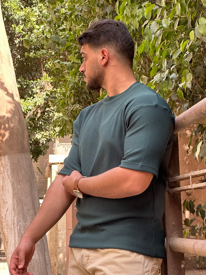 Premium cardonne olive green oversize round