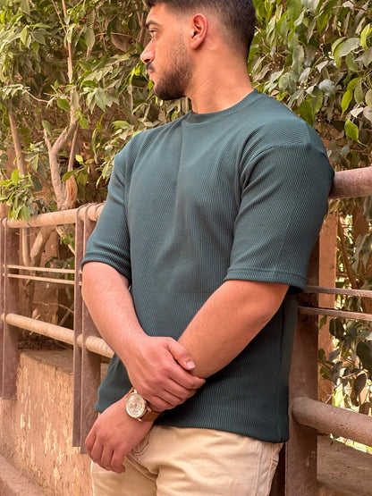 Premium cardonne olive green oversize round
