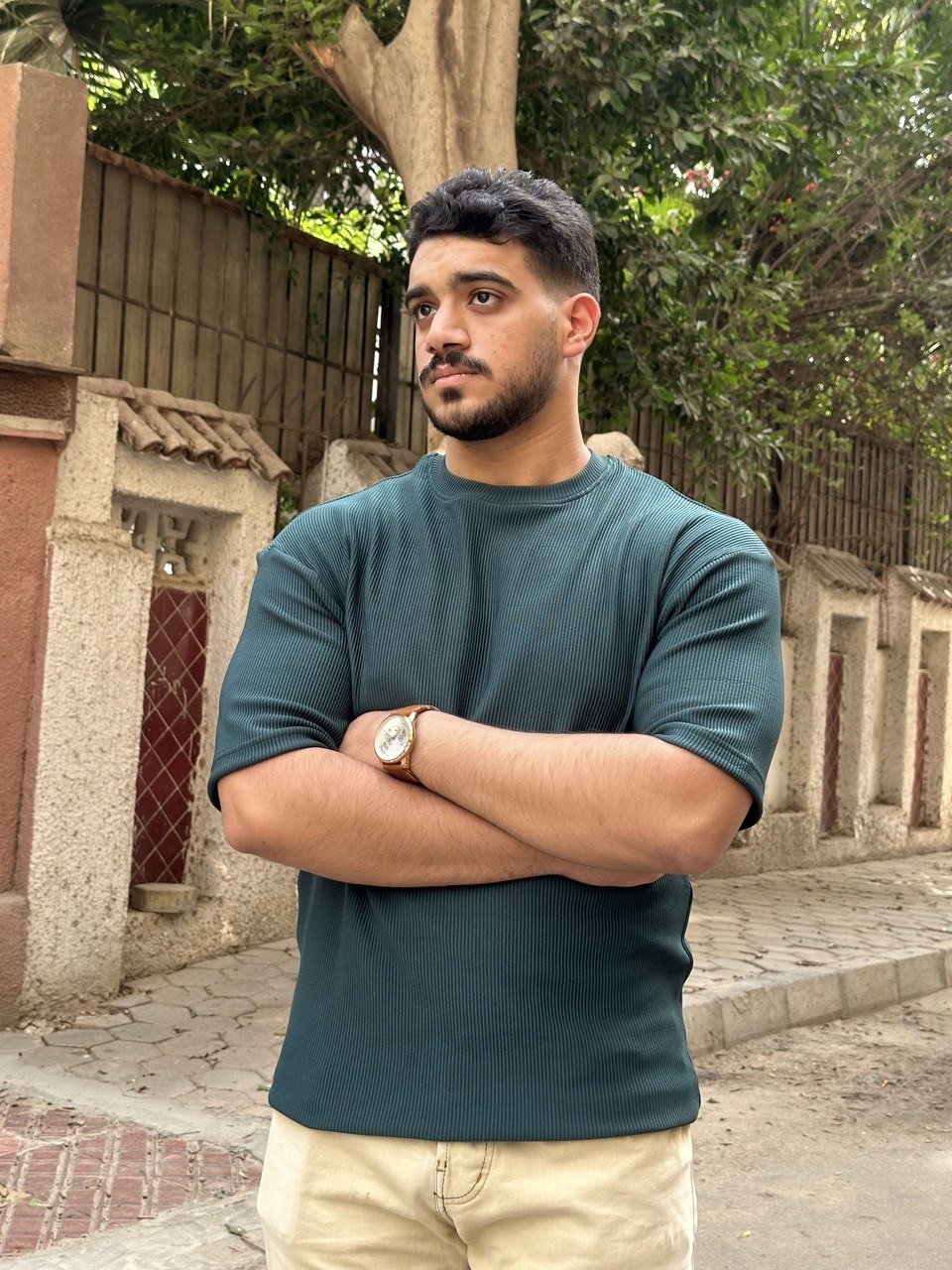 Premium cardonne olive green oversize round