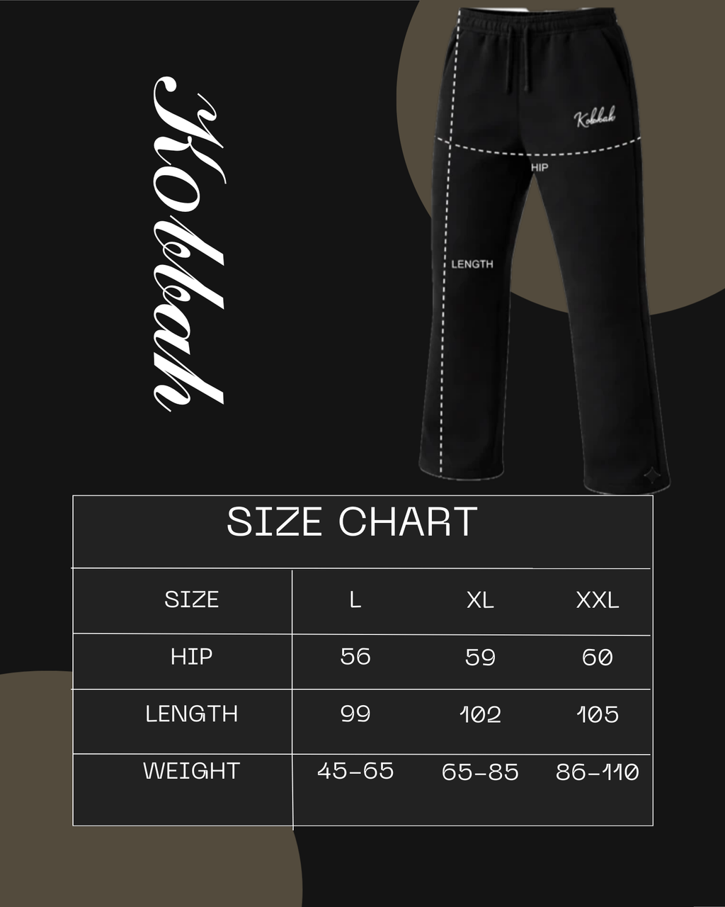 Dark gray SWEATPANTS