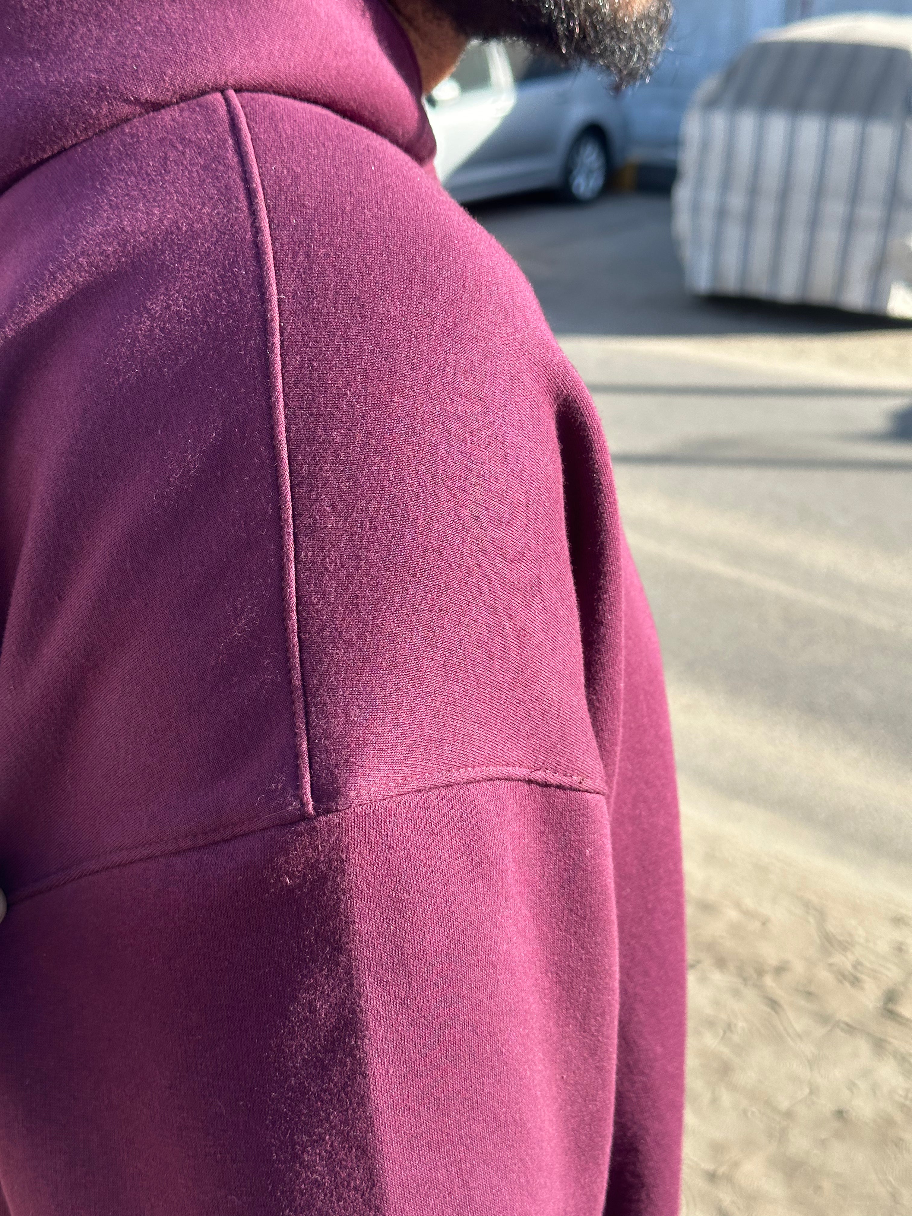 Burgundy HOODIE